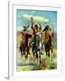 "Indians on Horseback,"November 1, 1929-Paul Strayer-Framed Giclee Print