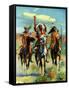 "Indians on Horseback,"November 1, 1929-Paul Strayer-Framed Stretched Canvas