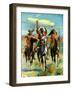 "Indians on Horseback,"November 1, 1929-Paul Strayer-Framed Giclee Print