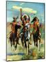 "Indians on Horseback,"November 1, 1929-Paul Strayer-Mounted Giclee Print