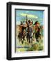 "Indians on Horseback,"November 1, 1929-Paul Strayer-Framed Giclee Print