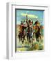 "Indians on Horseback,"November 1, 1929-Paul Strayer-Framed Giclee Print