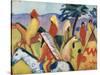 Indians on Horseback-August Macke-Stretched Canvas