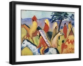 Indians on Horseback-August Macke-Framed Giclee Print