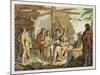 Indians Trading with La Perouse in Canada-G. Bramati-Mounted Giclee Print