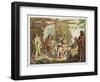 Indians Trading with La Perouse in Canada-G. Bramati-Framed Giclee Print