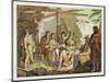 Indians Trading with La Perouse in Canada-G. Bramati-Mounted Giclee Print