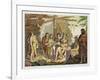 Indians Trading with La Perouse in Canada-G. Bramati-Framed Giclee Print