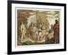 Indians Trading with La Perouse in Canada-G. Bramati-Framed Giclee Print