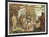 Indians Trading with La Perouse in Canada-G. Bramati-Framed Giclee Print