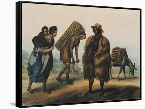 Indians Transporting Coal-null-Framed Stretched Canvas