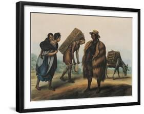 Indians Transporting Coal-null-Framed Giclee Print