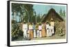 Indians with Shack, Mexico-null-Framed Stretched Canvas
