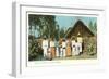 Indians with Shack, Mexico-null-Framed Art Print