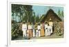 Indians with Shack, Mexico-null-Framed Art Print