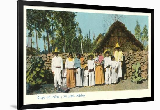 Indians with Shack, Mexico-null-Framed Art Print