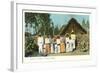 Indians with Shack, Mexico-null-Framed Art Print