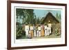 Indians with Shack, Mexico-null-Framed Premium Giclee Print