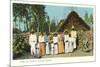 Indians with Shack, Mexico-null-Mounted Premium Giclee Print