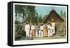 Indians with Shack, Mexico-null-Framed Stretched Canvas