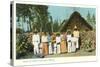 Indians with Shack, Mexico-null-Stretched Canvas