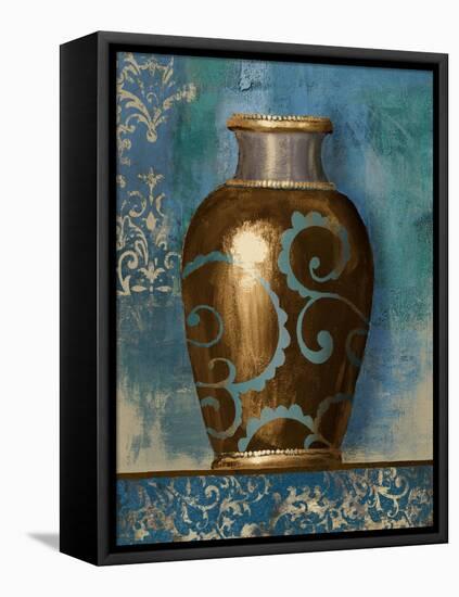 Indie Vessel on Blue I-Michael Marcon-Framed Stretched Canvas