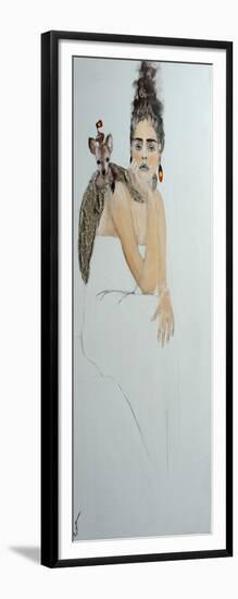 Indigenous Australian Woman with Joey, 2016-Susan Adams-Framed Giclee Print