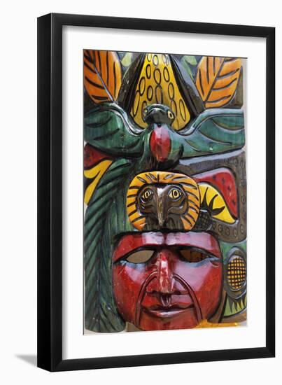 Indigenous Mask Carving-Alison Wright-Framed Photographic Print