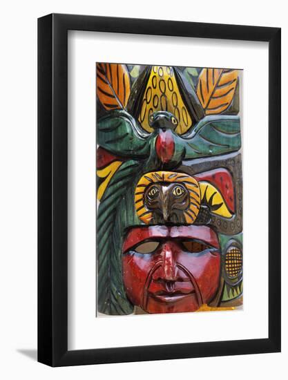 Indigenous Mask Carving-Alison Wright-Framed Photographic Print