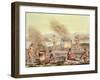 Indigenous Natives from Florida Preparing and Cooking Food-John White-Framed Giclee Print