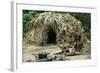 Indigenous People Near a Straw, Local Village, Uganda-null-Framed Giclee Print