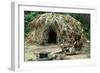 Indigenous People Near a Straw, Local Village, Uganda-null-Framed Giclee Print