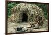 Indigenous People Near a Straw, Local Village, Uganda-null-Framed Giclee Print