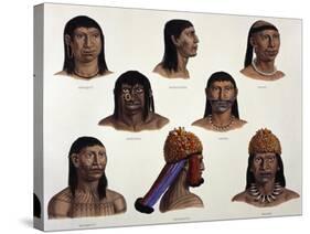 Indigenous People of Amazon, Brazil-null-Stretched Canvas