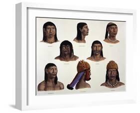 Indigenous People of Amazon, Brazil-null-Framed Giclee Print