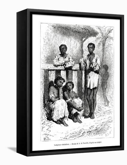 Indigenous People, Venezuela, 19th Century-A de Neuville-Framed Stretched Canvas