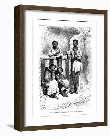 Indigenous People, Venezuela, 19th Century-A de Neuville-Framed Giclee Print