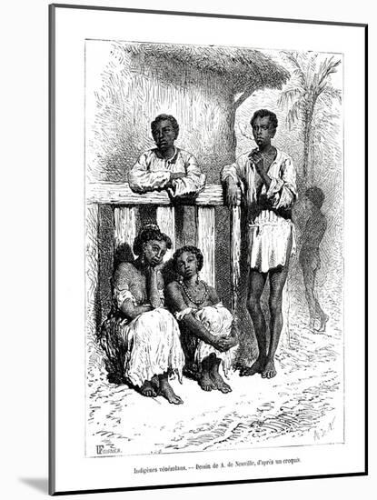 Indigenous People, Venezuela, 19th Century-A de Neuville-Mounted Giclee Print