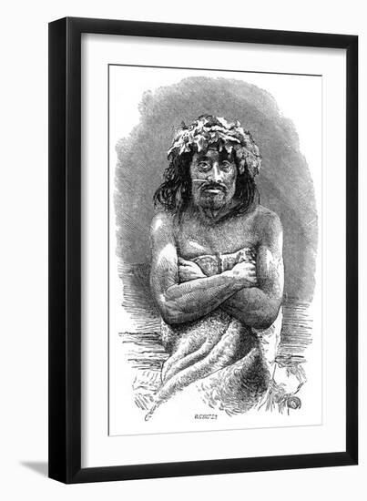 Indigenous Person of Vancouver Island, British Columbia, 19th Century-Whymper-Framed Giclee Print