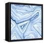 Indigo Agate Abstract I-Megan Meagher-Framed Stretched Canvas