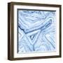Indigo Agate Abstract I-Megan Meagher-Framed Art Print