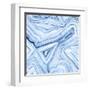 Indigo Agate Abstract I-Megan Meagher-Framed Art Print