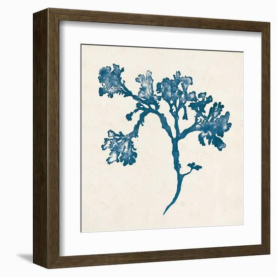 Indigo Algae IV-Jennifer Goldberger-Framed Art Print