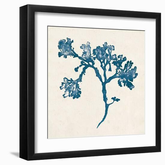 Indigo Algae IV-Jennifer Goldberger-Framed Art Print