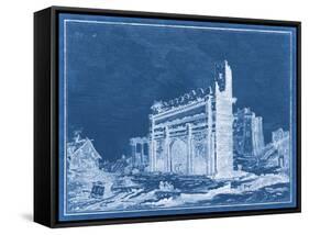 Indigo Antiquities IV-Vision Studio-Framed Stretched Canvas