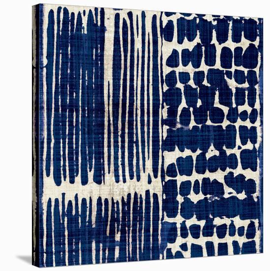 Indigo Batik III-Wild Apple Portfolio-Stretched Canvas