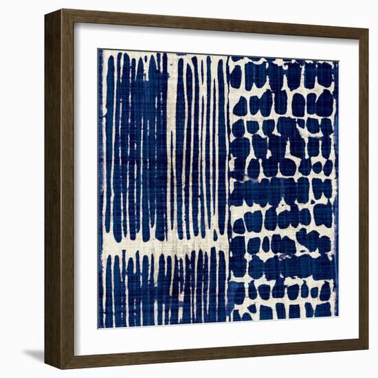 Indigo Batik III-Wild Apple Portfolio-Framed Premium Giclee Print