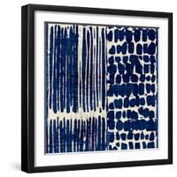 Indigo Batik III-Wild Apple Portfolio-Framed Premium Giclee Print