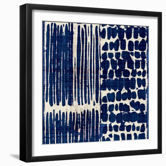 Indigo Batik III-Wild Apple Portfolio-Framed Premium Giclee Print