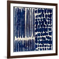 Indigo Batik III-Wild Apple Portfolio-Framed Premium Giclee Print